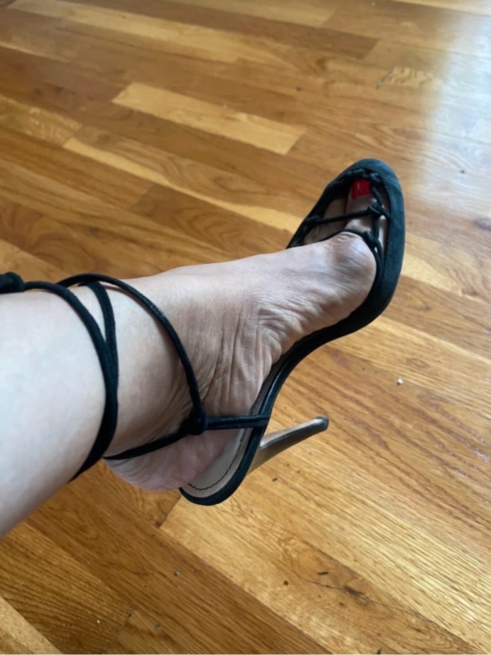Manolo Blahnik wrap heels